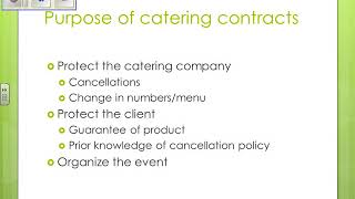 Catering Contracts