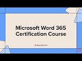 Microsoft Word 365 Course Trailer