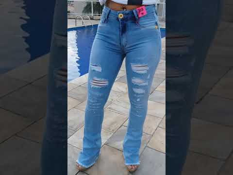 calça palazzi jeans