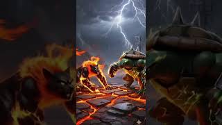 beast legacy ( Kai si kucing api vs Zeus si kura kura listrik)