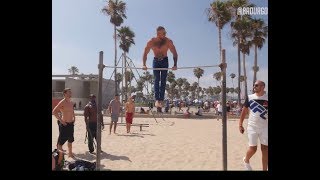 Conor McGregor doing Calisthenics in the beach prank - People get crazy!