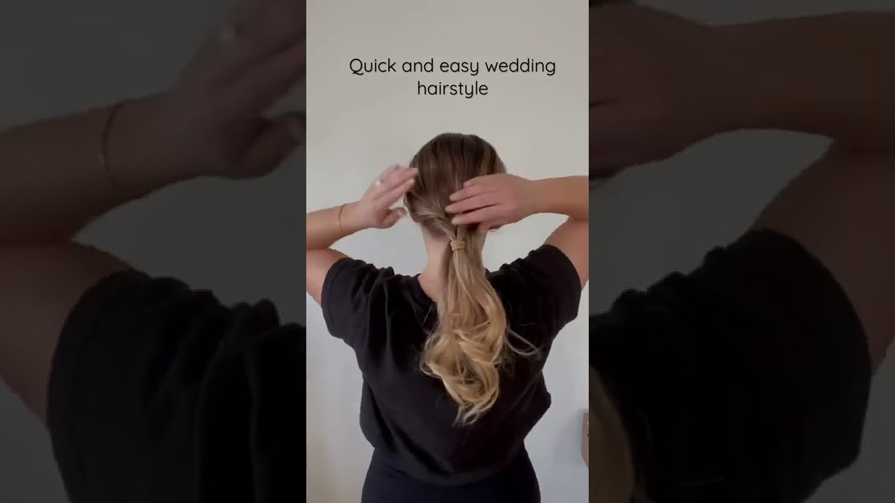 Quick And Easy Wedding Hairstyle Under 5 Minutes