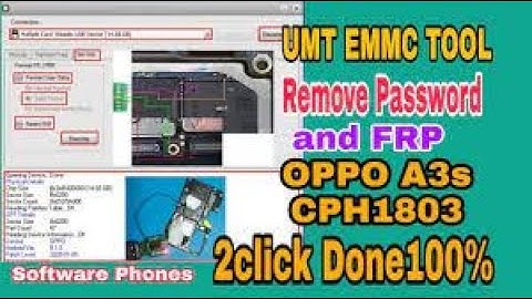 Oppo A3S Pattern Unlock UMT Dongle EMMC Tool 2022    100% working method