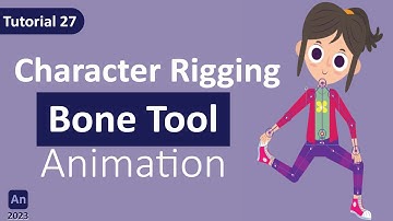 Adobe Animate CC 2023: BONE TOOL Character Rigging | Create Cartoon | Hindi + Urdu