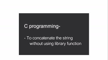 concatenate two string without library function- PC run