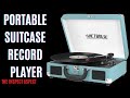 Victrola vintage suitcase record player review retro meets tech  the inspect aspect