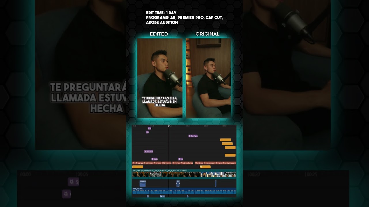 Spanish talking reel video edit #aftereffects #inspiration #videoediting #viral #capcut