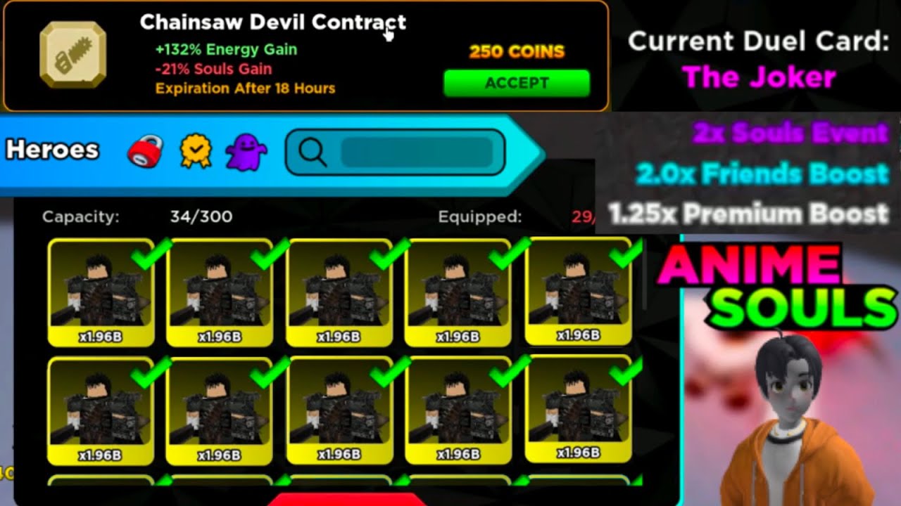 Energy Per Click Increase Update 24-Anime Souls Simulator