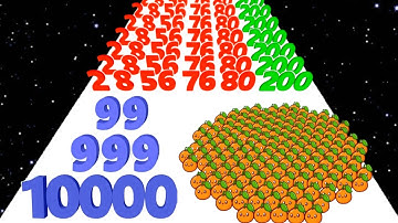 NUMBER MASTER vs FOOD RUN - Level Up Fruits (Asmr Gameplay Walkthrough Android ios, Run Math Games)
