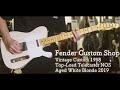 Fender custom shop vintage custom 1958 topload telecaster nos aged white blonde 2019