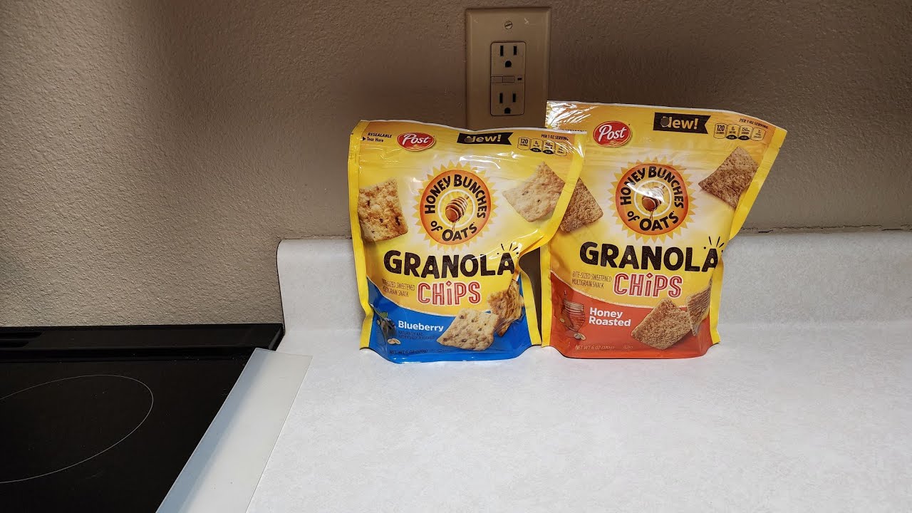 new honey bunches of oats granola chips blueberry and honey roasted