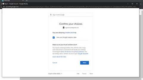 Google Analytics Cerebra OAuth