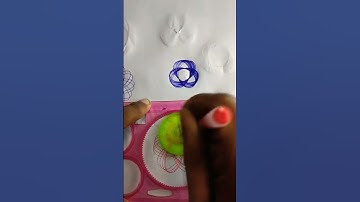 Simple Spirograph Design Satisfying Art #shorts #shorts #trending   #viral