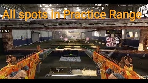 All Glitch and Spots in Practice Range Call of duty Mobile 😑 | UmarFarooq92