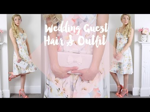 Summer Wedding Guest Hair Tutorial Outfit Dollybowbow Ad Youtube