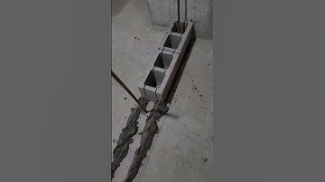 Laying First Block Wall Course Masonry work