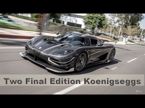 Two Final Edition Koenigseggs