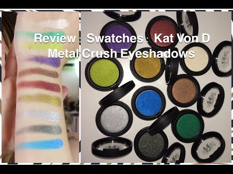 Видео: Kat Von D Iggy Metal Crush Eyeshadow Review