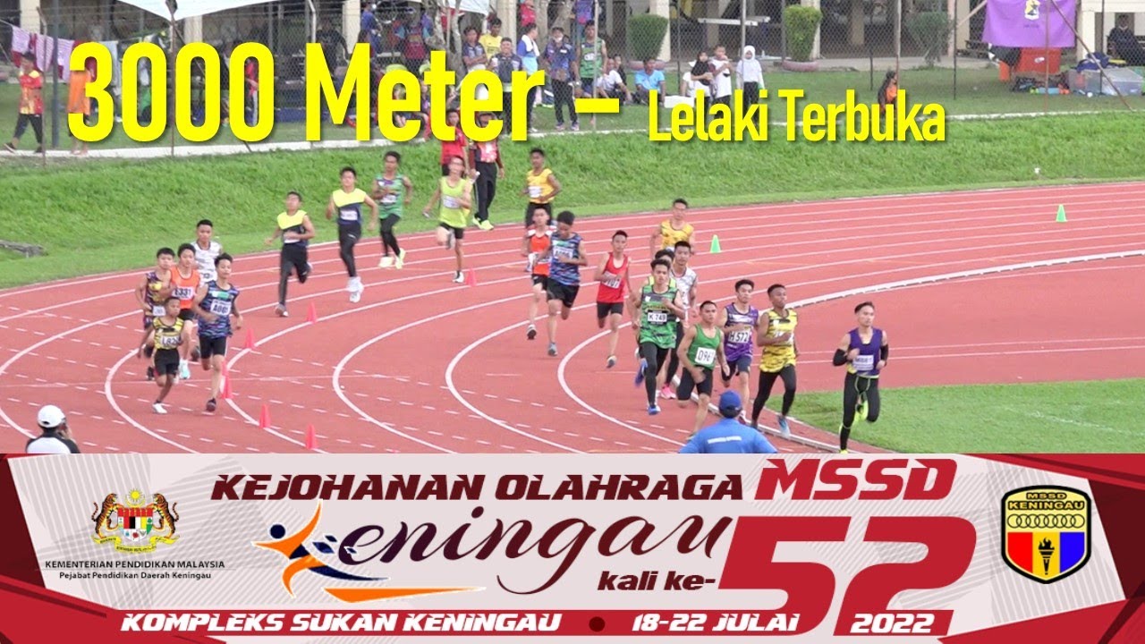 3000 Meter Lelaki Terbuka - MSSD Daerah Keningau, 2022