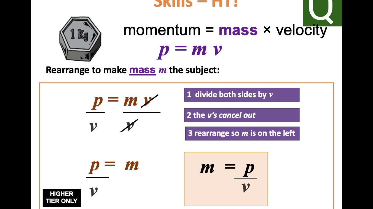 AQA GCSE Physics Equation For Momentum Mass And Velocity YouTube aqa-gcse-physics-equation-for-momentum-mass-and-velocity-youtube