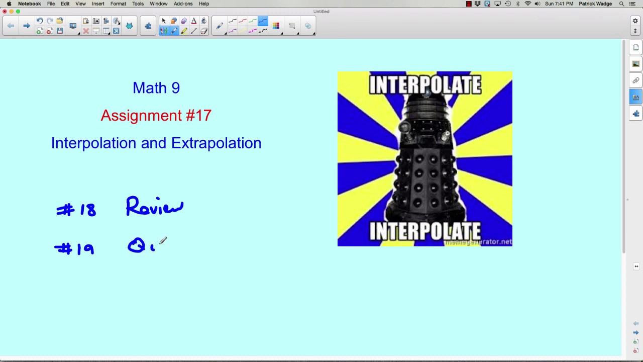Interpolation and Extrapolation - YouTube