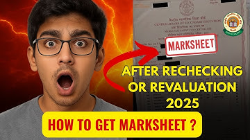NEW Marksheet after Revaluation | How to get? | CBSE REVALUATION PROCESS 2025