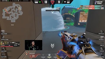 LOUD saadhak Insane 1v2 Clutch vs GEN.G | VCT LOCK//IN