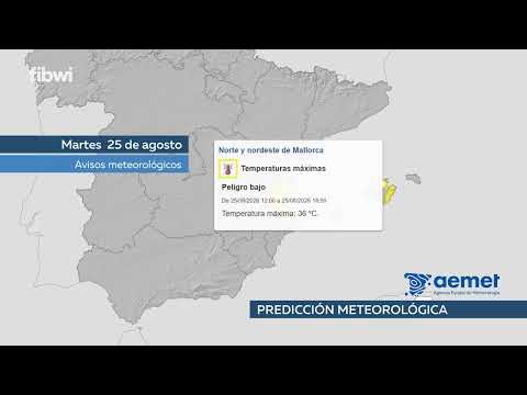 El calor vuelve a apretar en Mallorca: aviso amarillo y m&aacute;ximas de 33 grados este martes