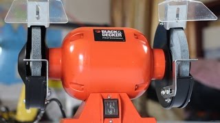 How to use a Bench Grinder (Basics & Safety) with Black & Decker Bench Grinder