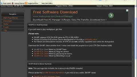 How to download GTA San andreas Multiplayer v0.3x (READ DESCRIPTION!)