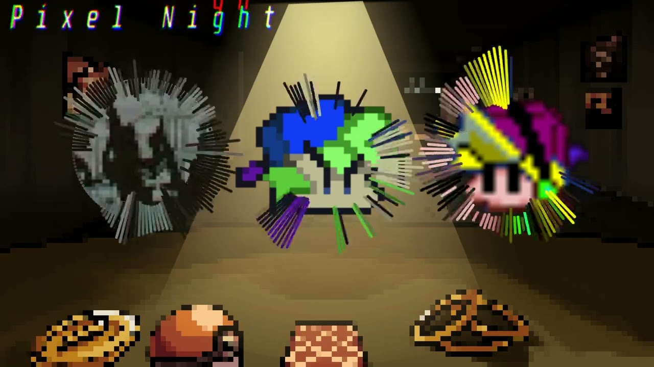 Friday Night Funkin Pixel Night Pasta Night but Waffle,