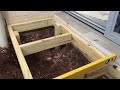 Creating a small back door deck to make entry and exit safe for the elderly