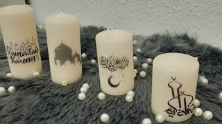 فن الطباعة على الشموع بطريقة ناجحة /شموع لزينة رمضان