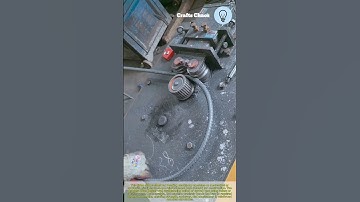 Steel bar bending principle machinery: process of straightening the reinforcement bar