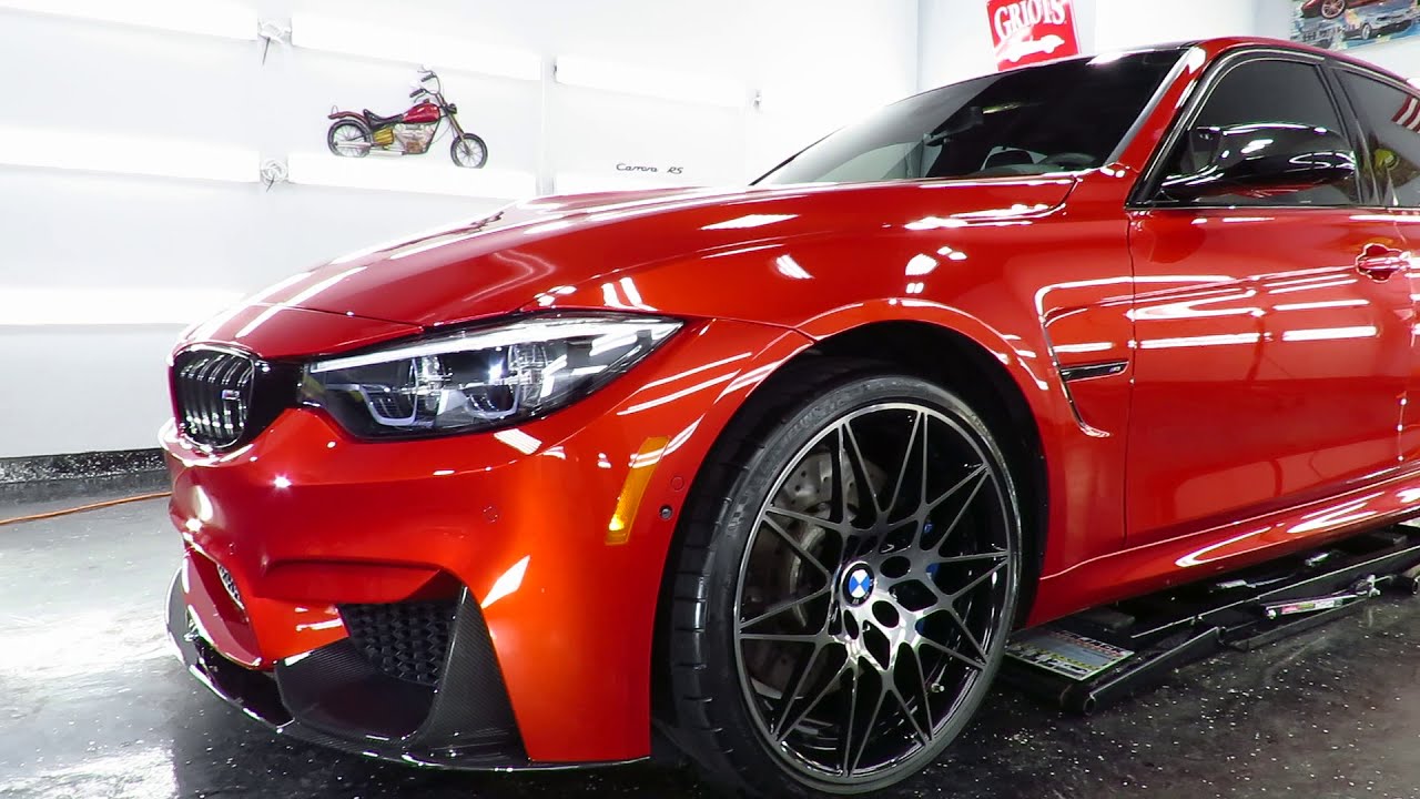 2018 Bmw M3 In Sakhir Orange / Xpel Ppf / Ceramic Coated - Youtube