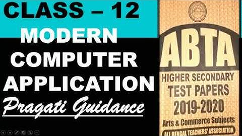 HS || Computer Application || ABTA || TEST PAPER SOLVE || 19-20