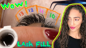 EYELASH EXTENSIONS FILL *ODDLY SATISFYING*