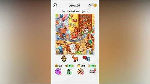 Braindom Level 19 Find the hidden objects!