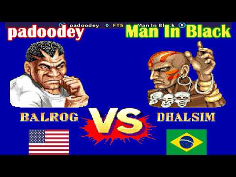 Street Fighter II': Hyper Fighting - padoodey vs Man In Black FT5