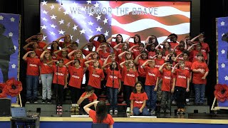 Cedar Ridge Elementary Veterans Day Program - We Honor the Brave