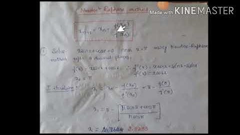 Newton-Raphson method/18MAT21/Module 5