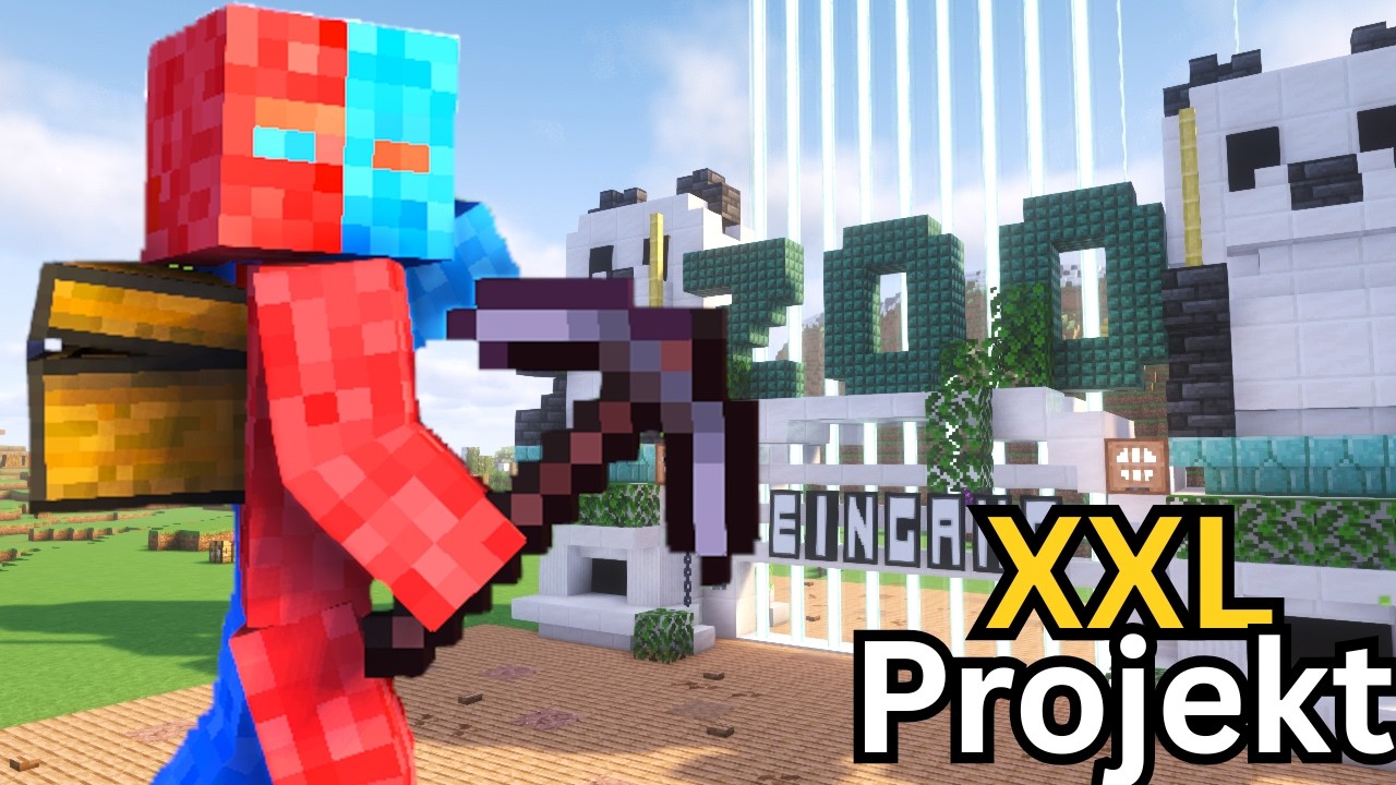 Ich baue einen Zoo für jedes Minecraft Mob (Egal wie selten) !!! XXL Großprojekt Start !!!
