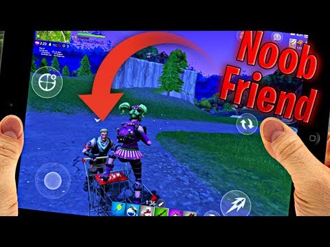 Fortnite Mobile - I ADOPT A NOOB - My No Skin Best Friend