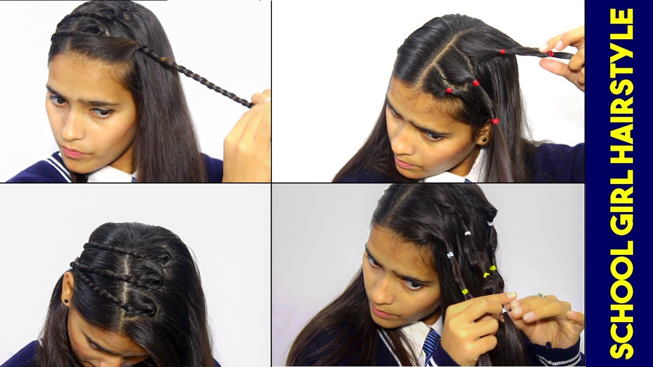 School Girls क लए Best Hair Style लडक क लए सबस आसन hairstyle best  hairstyle for girls 2020  YouTube