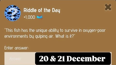 Zoo riddle of the day 20 & 21 December | Riddle of the day Zoo today | riddle of the day zoo | #zoo