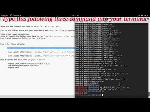 How to install java in kali/ubuntu/fedora?