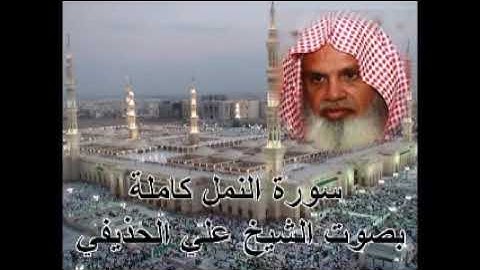 سورة النمل كاملة بصوت الشيخ علي الحذيفي sura Annalise by Ali Alhuthaif