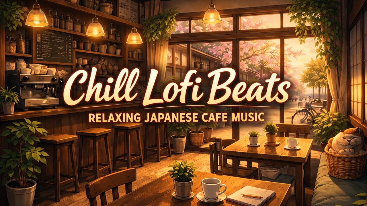 Relaxing Japanese Cafe music☕️🎶 1+ Hours for work/studying!