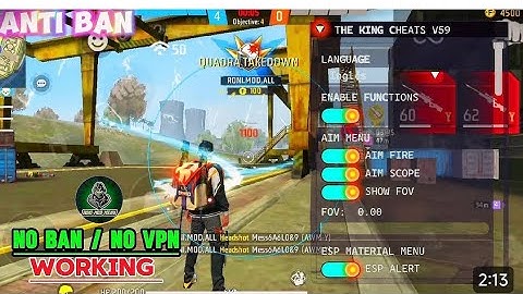 THE KING CHEATS V59 | OB47 FF HACK | FREE FIRE MOD MENU | THE KING CHEATS MOD MENU | FF HACK