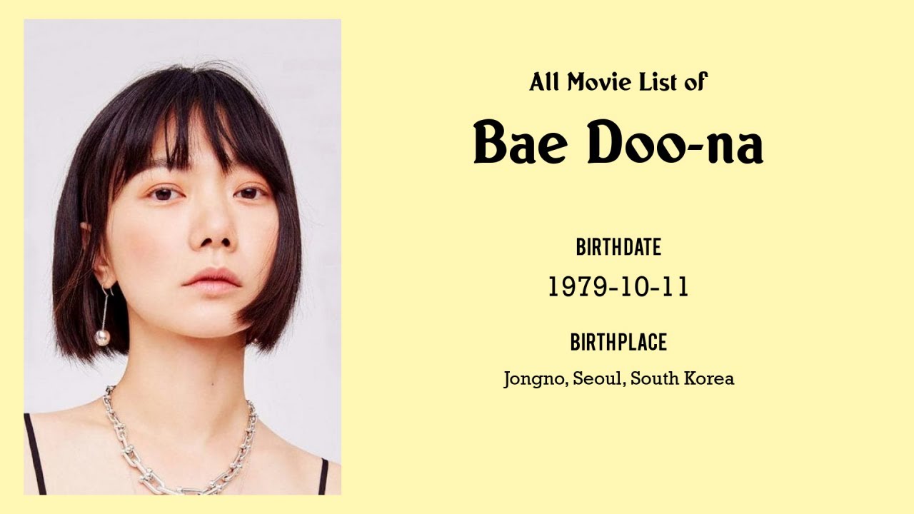 Bae Doo-na Movies list Bae Doo-na| Filmography of Bae Doo-na - YouTube